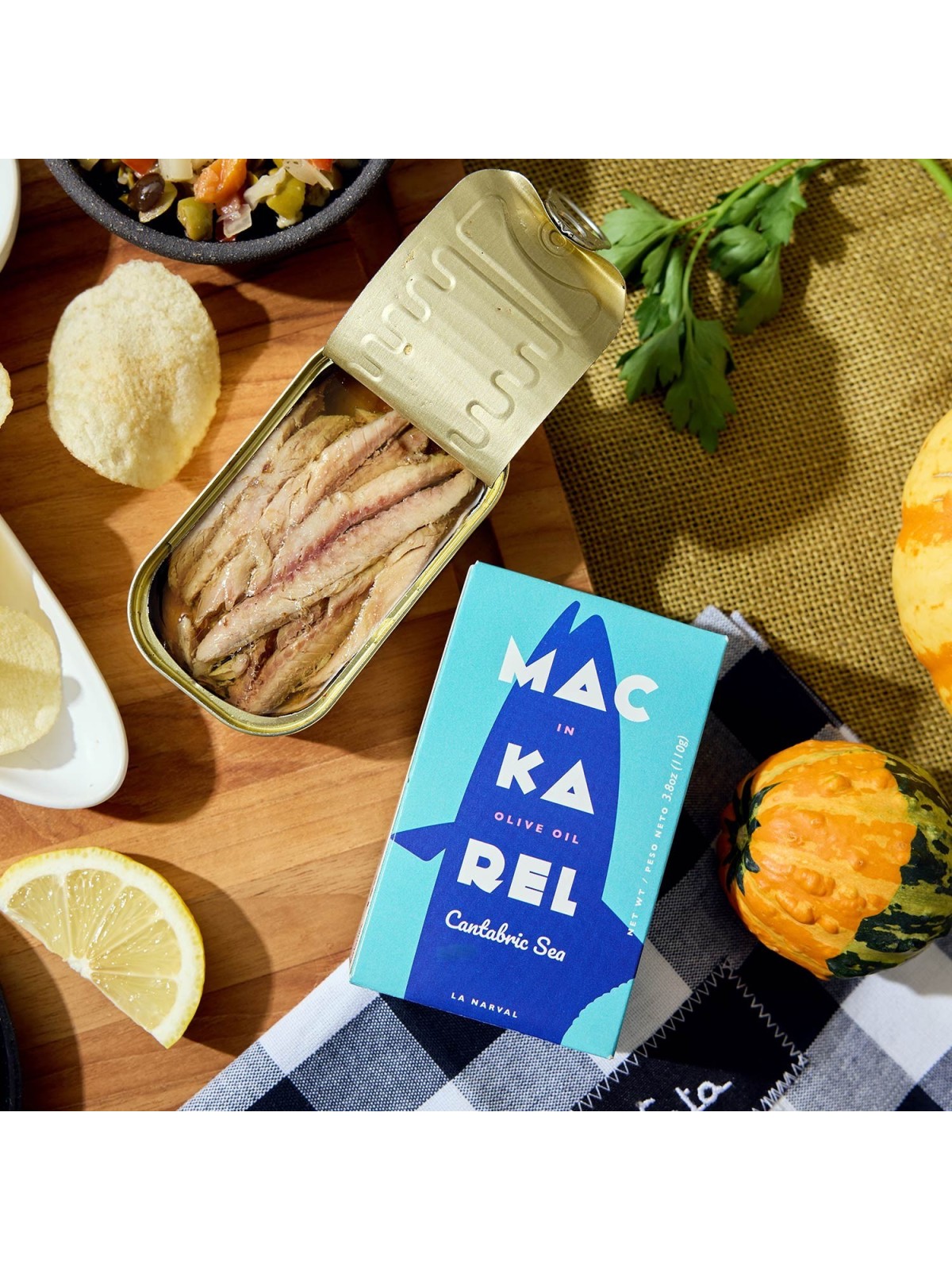  La Narval Mackerel fillets tin