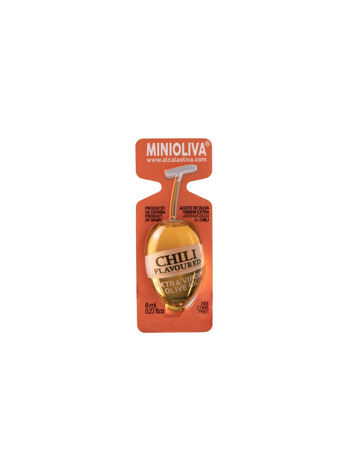 Tierra Callada|Chili Olive Oil Single Serve - 0.27 fl oz - 150 units box