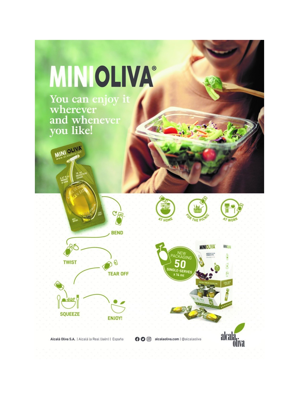 Extra Virgin Olive Oil Single Serve - 0.47 fl oz - 100 units box