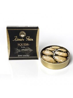 Ramon Pena Gold Squids in olive oil (6/8) 130g (4.6 Oz)