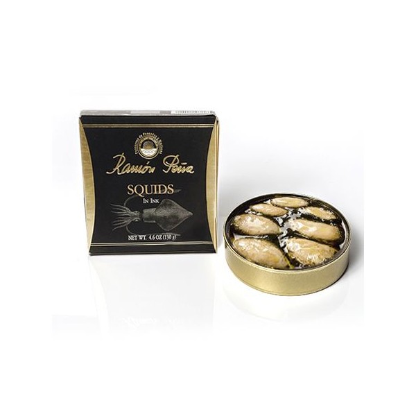 Ramon Pena Gold Squids in olive oil (6/8) 130g (4.6 Oz)