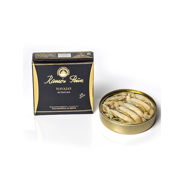 Ramon Pena Gold Razorshells in Brine (4/6) 115g (4.06 Oz)