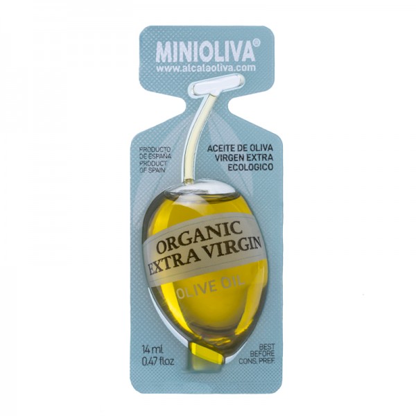 Mini Oliva - Organic Extra Virgin Olive Oil Single Serve - 0.47 fl oz - 1 case (4 x 100 units box)